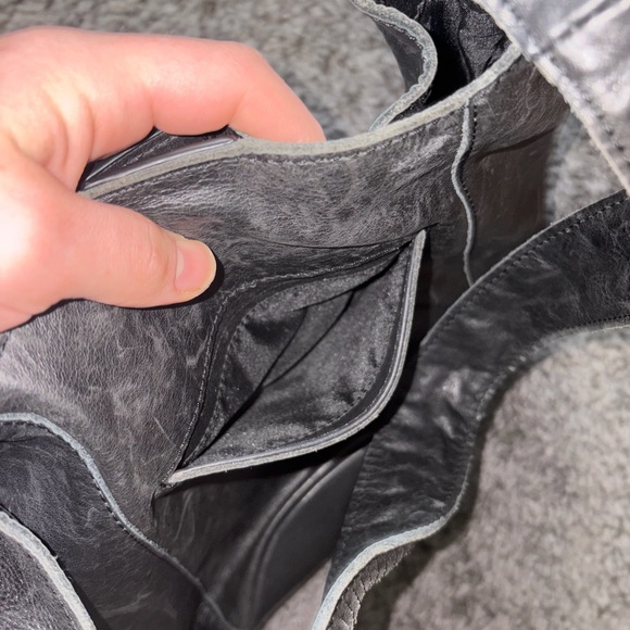 The Sak Black Woven Leather Hobo Bag - Picture 4 of 4